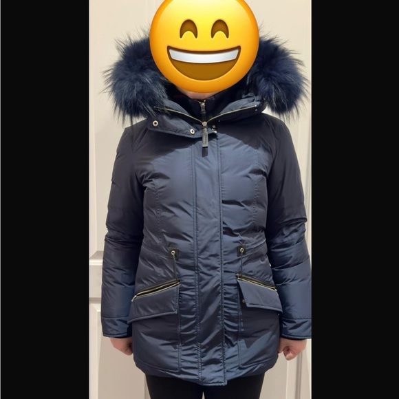 MACKAGE parka with 90% duck down, real racoon fur trim, size s - Picture 8 of 9